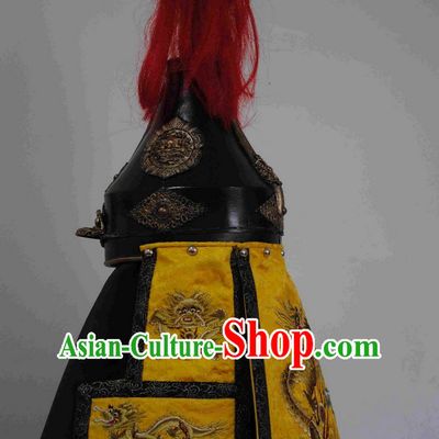 Ancient Chinese Emperor Fighter Helmet Hat for Men