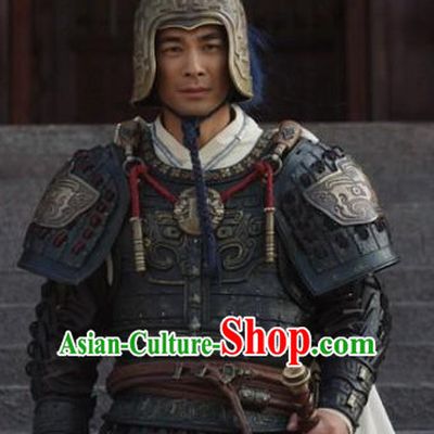 Chinese General Fighter Knight Ancient Armor Costumes Complete Set for Men