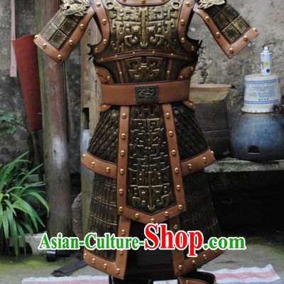 Chinese General Fighter Knight Ancient Armor Costumes Complete Set for Men