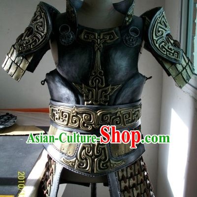 Chinese General Fighter Knight Ancient Armor Costumes Complete Set for Men