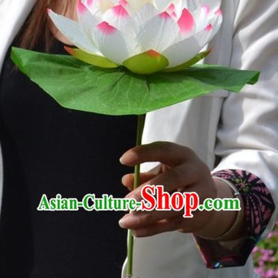Chinese Lotus Flower Dance Props for Adults or Kids
