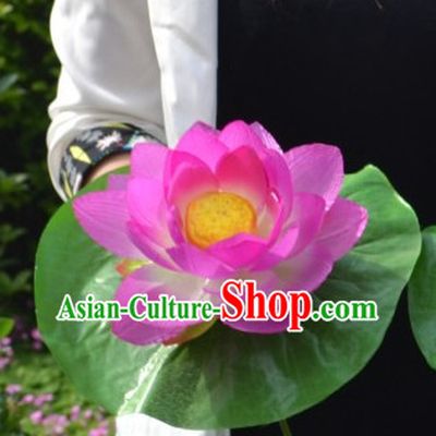 Chinese Lotus Flower Dance Props for Adults or Kids