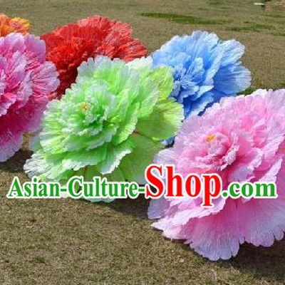 0.6 Meter Large Chinese Peony Flower Dance Props for Adults or Kids