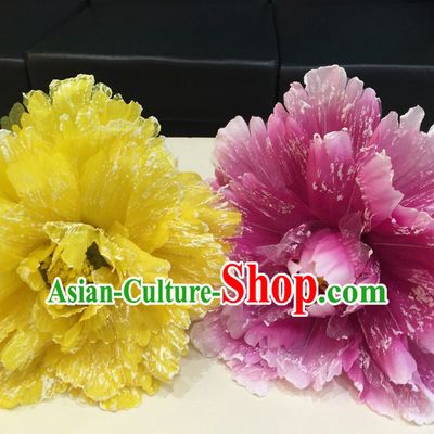 Chinese Peony Flower Dance Props for Adults or Kids