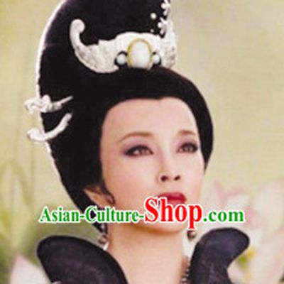 Chinese Ancient Queen Black Wig Wigs and Hair Accessories