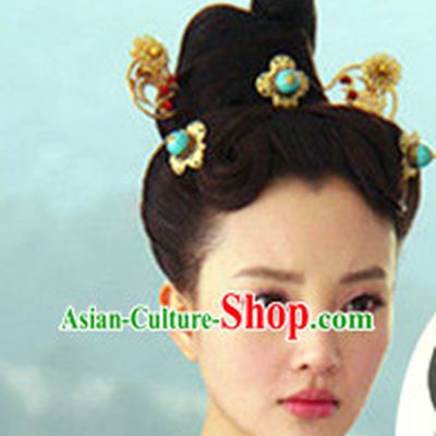 Chinese Ancient Lady Black Wig Wigs and Hair Accessories