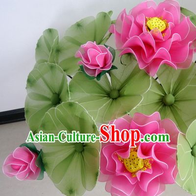 Light Green Lotus Leaf Dance Props Props for Dance Dancing Props for Sale for Kids Dance Stage Props Dance Cane Props Umbrella Children Adults