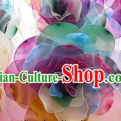 0.8 Meter Colorful Rose Flower Dance Props Props for Dance Dancing Props for Sale for Kids Dance Stage Props Dance Cane Props Umbrella Children Adults