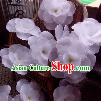 0.7 Meter White Flower Dance Props Props for Dance Dancing Props for Sale for Kids Dance Stage Props Dance Cane Props Umbrella Children Adults
