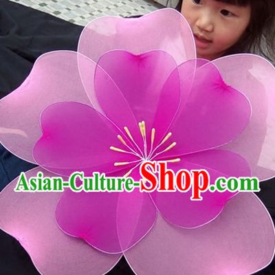 Big Peach Blossom Flower Dance Props Props for Dance Dancing Props for Sale for Kids Dance Stage Props Dance Cane Props Umbrella Children Adults