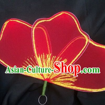 0.6 Meter Red Flower Dance Props Props for Dance Dancing Props for Sale for Kids Dance Stage Props Dance Cane Props Umbrella Children Adults