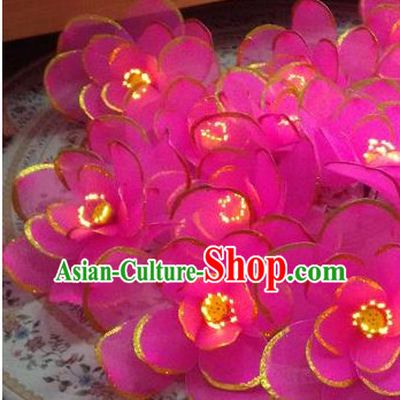 Big Luminous Handmade Lotus Dance Props Props for Dance Dancing Props for Sale for Kids Dance Stage Props Dance Cane Props Umbrella Children Adults