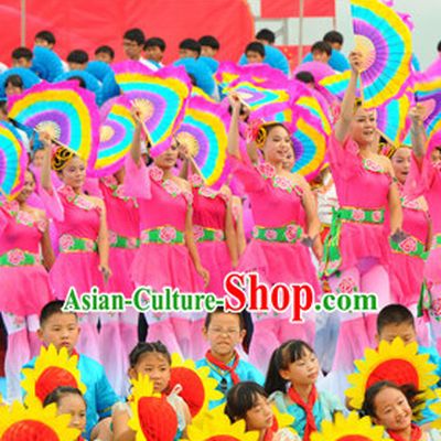 Traditional Chinese Colorful Dance Fan