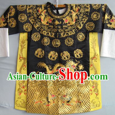 Chinese Ancient Judge Bao Gong Costumes and Hat Complete Set for Boys Kids Children