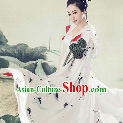 Chinese Ancient Mysterious Lady Costumes Cape and Hair Jewelry Complete Set for Women
