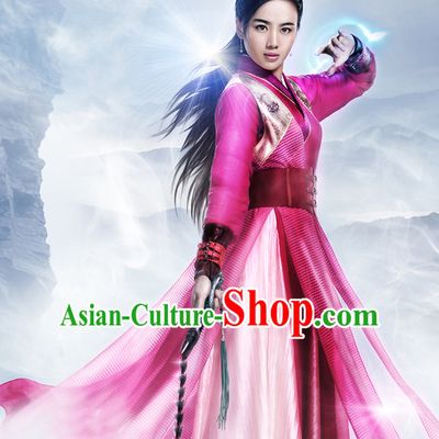 Chinese Ancient Swordsman Costumes Complete Set for Men