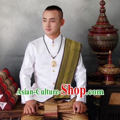 Traditional National Thai Dress Thai Traditional Dress Dresses Wedding Dress online for Sale Thai Clothing Thailand Clothes Complete Set for Men Boys Youth