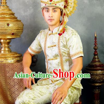 Traditional National Thai Dress Thai Traditional Dress Dresses Wedding Dress online for Sale Thai Clothing Thailand Clothes Complete Set for Men Boys Youth