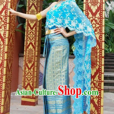 Traditional National Thai Dress Thai Traditional Dress Dresses Wedding Dress online for Sale Thai Clothing Thailand Clothes Complete Set for Women Girls Adults Youth Kids