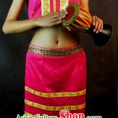 Traditional National Thai Dance Costumes Dress Thai Traditional Dress Dresses Wedding Dress online for Sale Thai Clothing Thailand Clothes Complete Set for Women Girls Adults Youth Kids