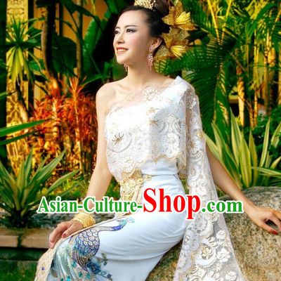 Traditional National Thai Garment Dress Thai Traditional Dress Dresses Wedding Dress online for Sale Thai Clothing Thailand Clothes Complete Set for Women Girls Adults Youth Kids