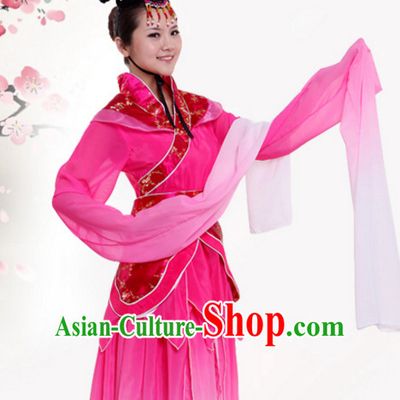 Chinese Long Water Sleeves Dance Costumes Dress online for Sale Complete Set for Women Girls Adults Youth Kids