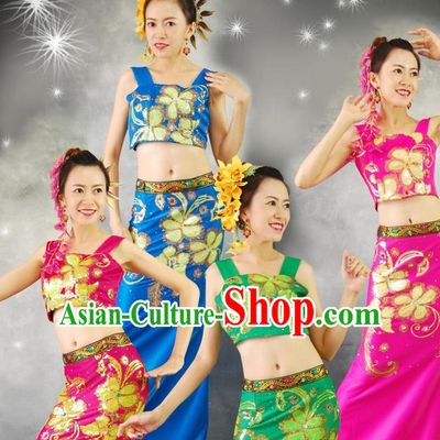 Traditional National Thai Dance Costumes Dress Thai Traditional Dress Dresses Wedding Dress online for Sale Thai Clothing Thailand Clothes Complete Set for Women Girls Adults Youth Kids