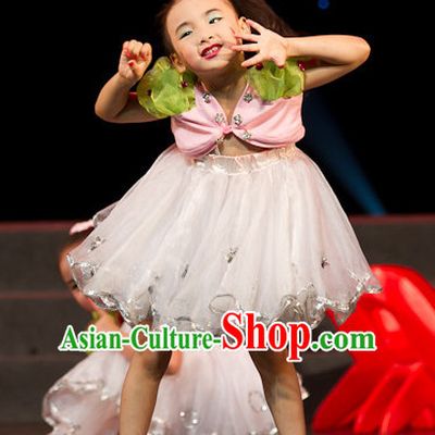 Chinese Folk Festival Group Dance Costumes for Kids