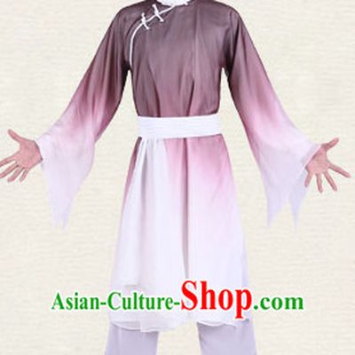 Chinese Traditional Classical Dance Costumes Dancewear and Headpieces Complete Set for Men