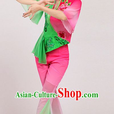 Chinese Classicial Dancing Costumes Dancewear and Headpieces Complete Set for Women