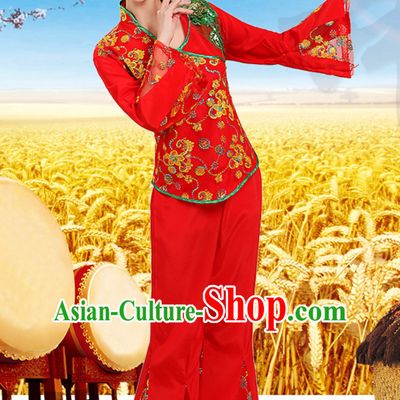 Chinese Classicial Dancing Costumes Dancewear and Headpieces Complete Set for Women