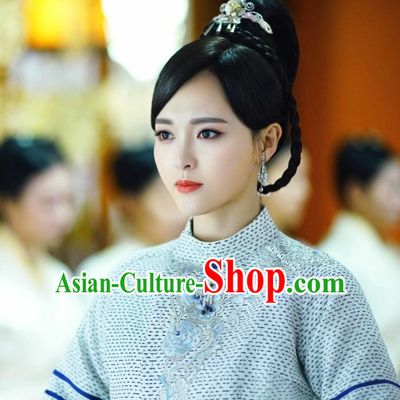 Ancient Chinese Beauty Black Wig Wigs and Hair Accessories