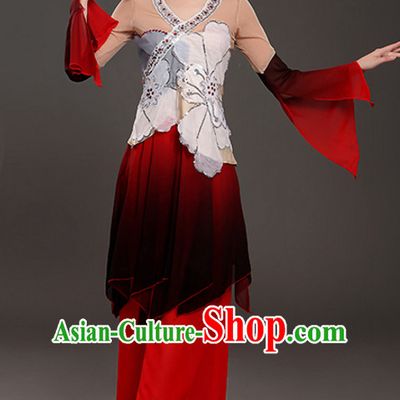 Wide Leggings Classical Dancing Costume and Headdress Complete Set for Women or Girls