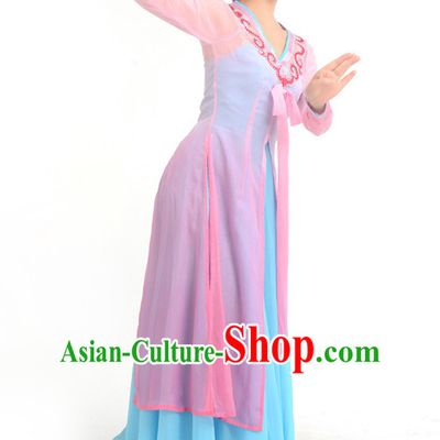 Traditional Chinese Dance Costumes Custom Dance Costume Folk Dance Chinese Dress Cultural Dances and Headdress Complete Set
