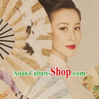 Traditional Chinese Decoration Crane Fan