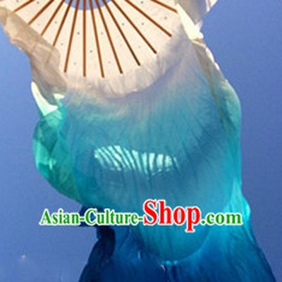 Pure Silk Color Transition Competition Chinese Dance Fan Cultural Fans