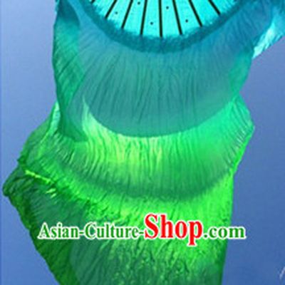 Pure Silk Color Transition Competition Chinese Dance Fan Cultural Fans