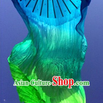 Pure Silk Color Transition Competition Chinese Dance Fan Cultural Fans