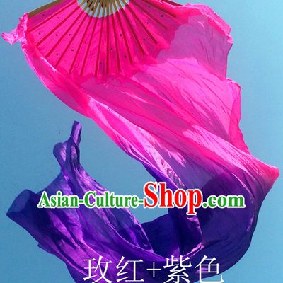 Pure Silk Color Transition Changing Competition Chinese Dance Fan Cultural Fans