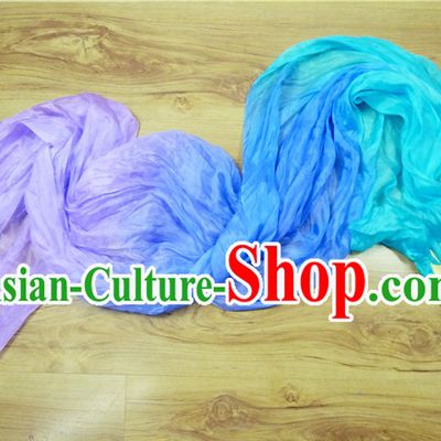 Pure Silk Color Transition Changing Competition Chinese Dance Fan Cultural Fans
