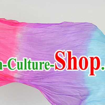 Pure Silk Color Transition Changing Competition Chinese Dance Fan Cultural Fans