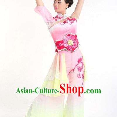 Chinese Competition Stage Classical Dance Costumes Female Dance Costumes Folk Dances Ethnic Dance Fan Dance Dancing Dancewear for Women