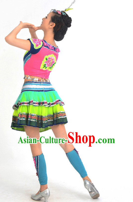 Chinese Competition dancing Costumes Kids dancing Costumes Folk dancings Ethnic dancing Fan dancing Dancing dancingwear