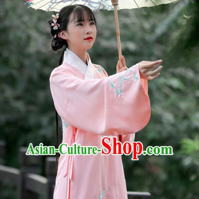 Ancient Chinese Embroidered Hanfu Dress China Traditional Clothing Asian Long Dresses China Clothes Fashion Oriental Outfits for Women
