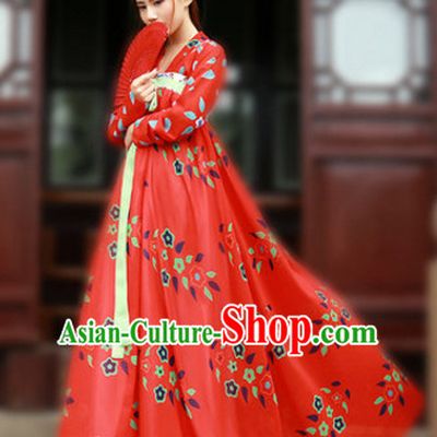 Ancient Chinese Hanfu Dress Skirt China Traditional Clothing Asian Long Dresses China Clothes Fashion Oriental Outfits for Women