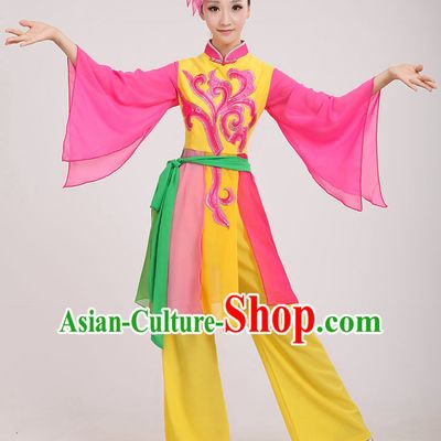 Traditional Chinese Dancewear Costumes Dancer Costumes Girls Dance Lyrical Dance Costume Ballroom Comtemporary Recital Dancewear Costume