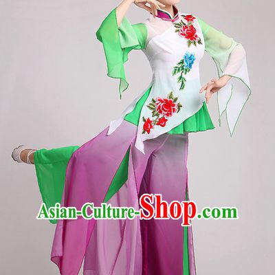 Traditional Chinese Dancewear Costumes Dancer Costumes Girls Dance Lyrical Dance Costume Ballroom Comtemporary Recital Dancewear Costume