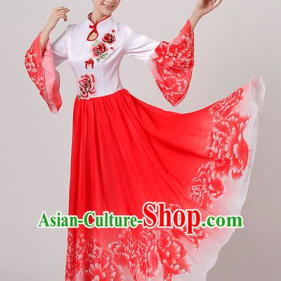 Traditional Chinese Dancewear Costumes Dancer Costumes Girls Dance Lyrical Dance Costume Ballroom Comtemporary Recital Dancewear Costume
