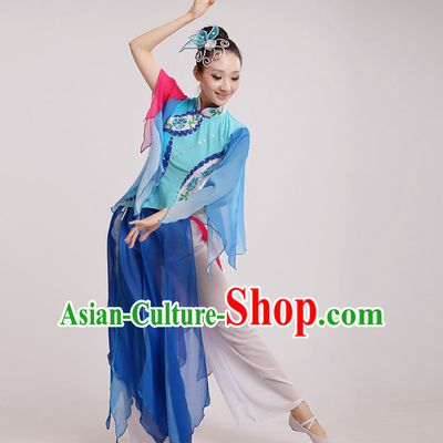 Traditional Chinese Dancewear Costumes Dancer Costumes Girls Dance Lyrical Dance Costume Ballroom Comtemporary Recital Dancewear Costume