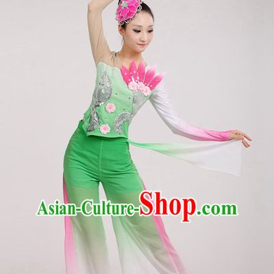 Traditional Chinese Dancewear Costumes Dancer Costumes Girls Dance Lyrical Dance Costume Ballroom Comtemporary Recital Dancewear Costume